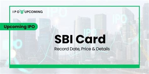 sbi smart card ipo|sbi ipo price range.